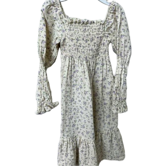 GIRLS CLASSIC COTTON FLORAL DRESS SIZE 3-4Y - Picture 8 of 10
